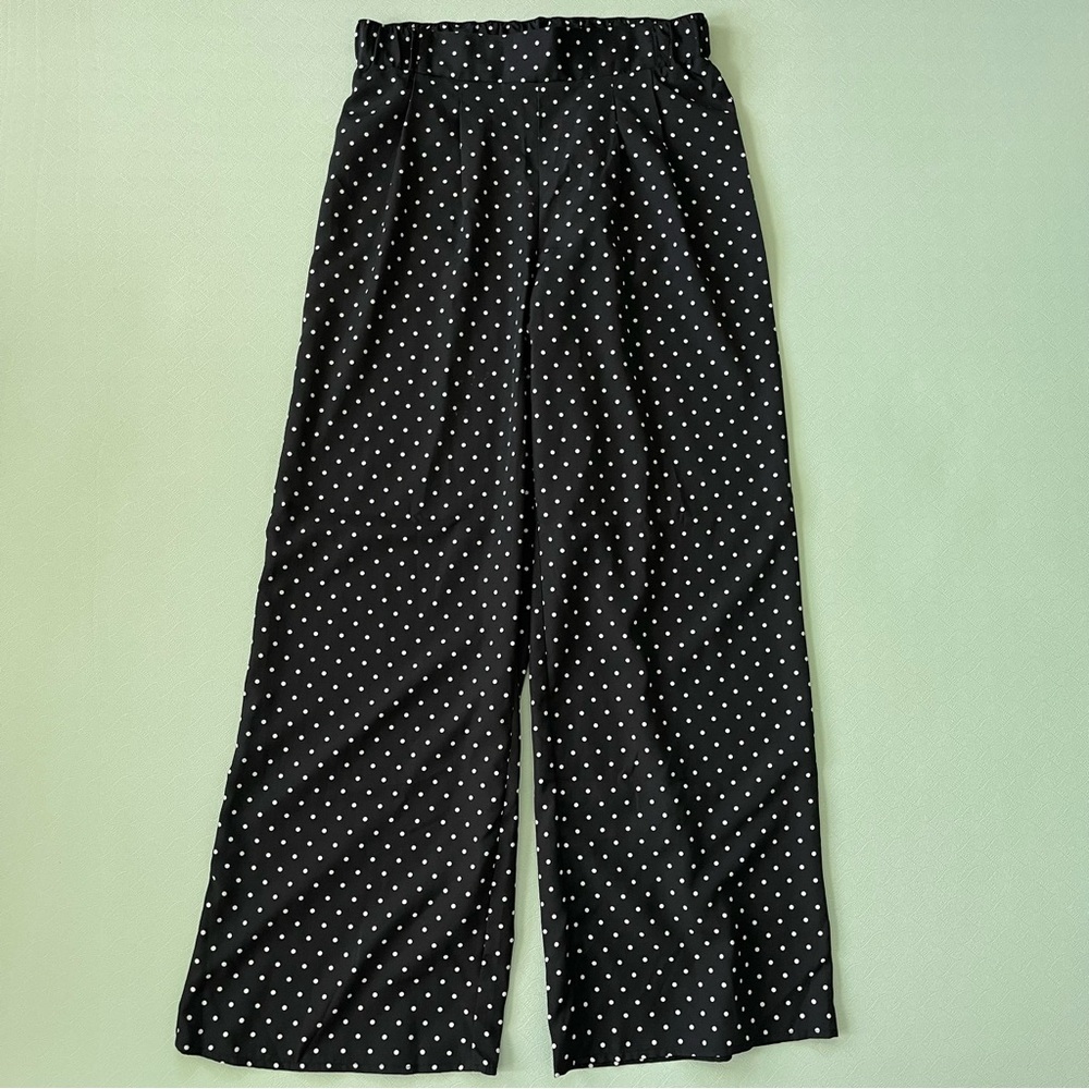 Larry Levine Black & White Casual Palazzo Pants